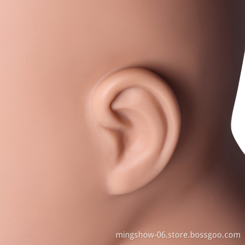 Wholesale soft Silicone Practice Mannequin Head  Massage Training Head with Shoulder